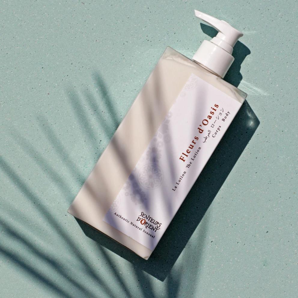 Fleurs d'Oasis perfecting body lotion - lightweight hydrating moisturizer with botanical oils - 200ml