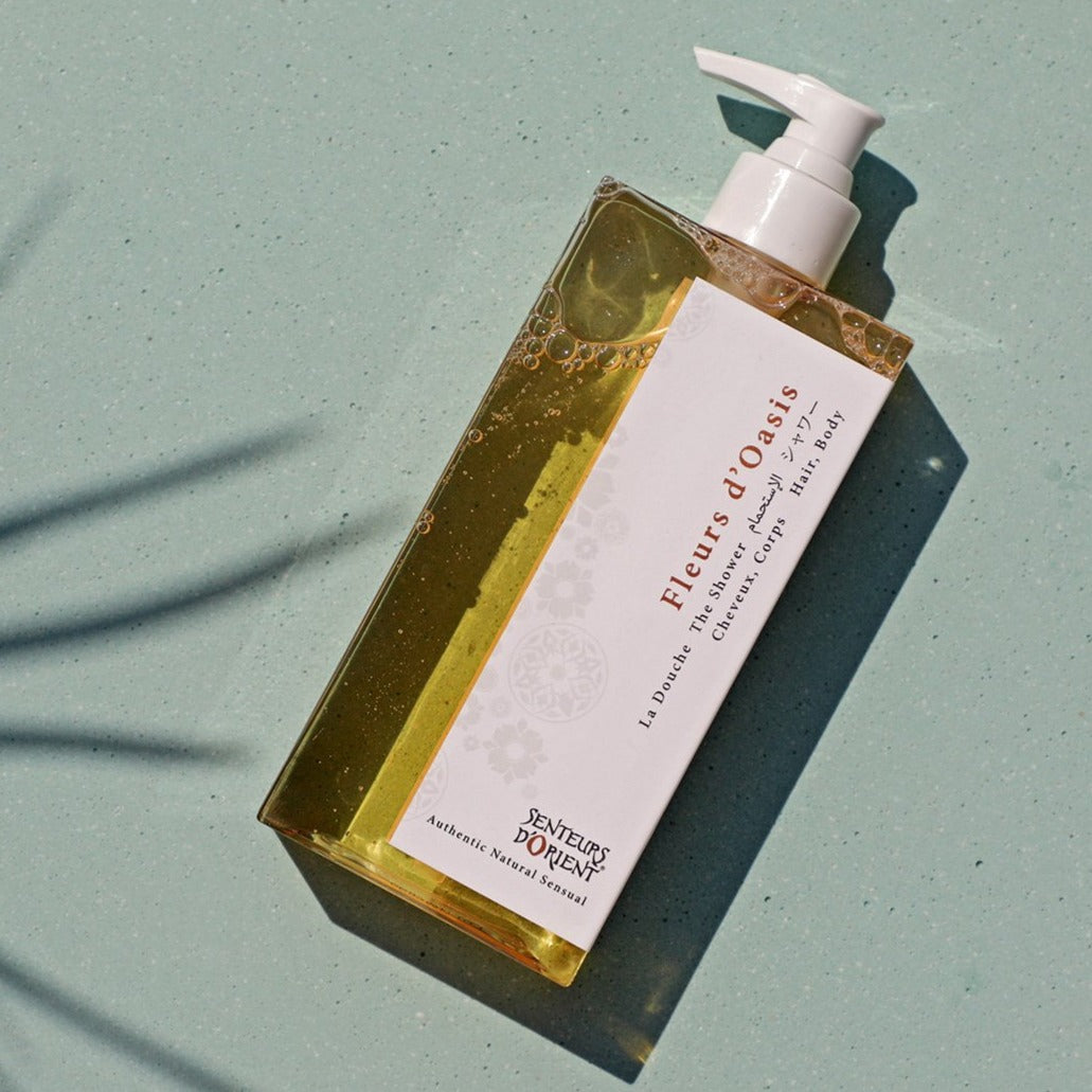 Fleurs d'Oasis natural 2-in-1 hair and body wash - hydrating botanical formula with precious oils - 200ml