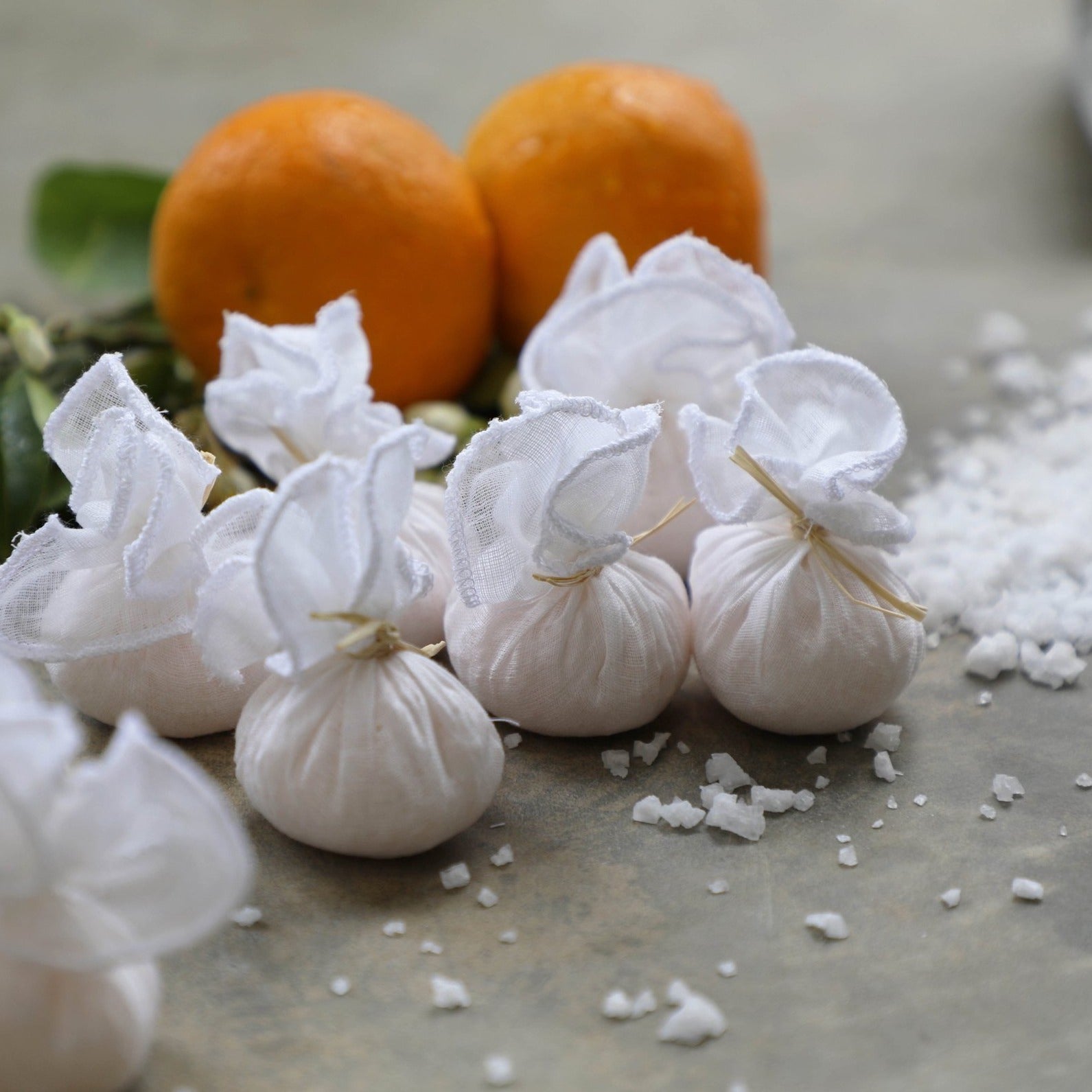 Orange Blossom Mediterranean bath salts - energizing aromatherapy bath soak with citrus essential oils